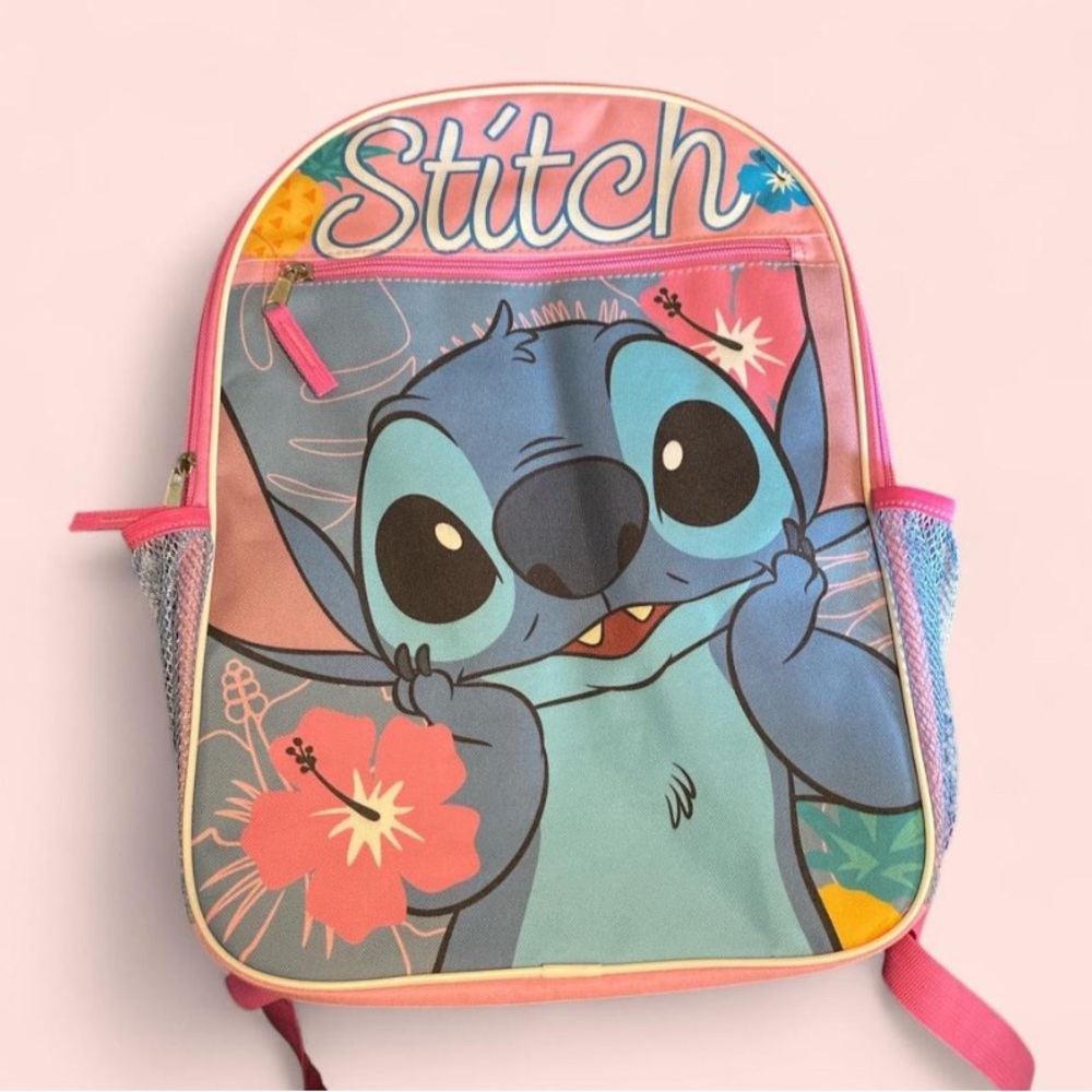Stitches Blue and Pink Kids Backpack